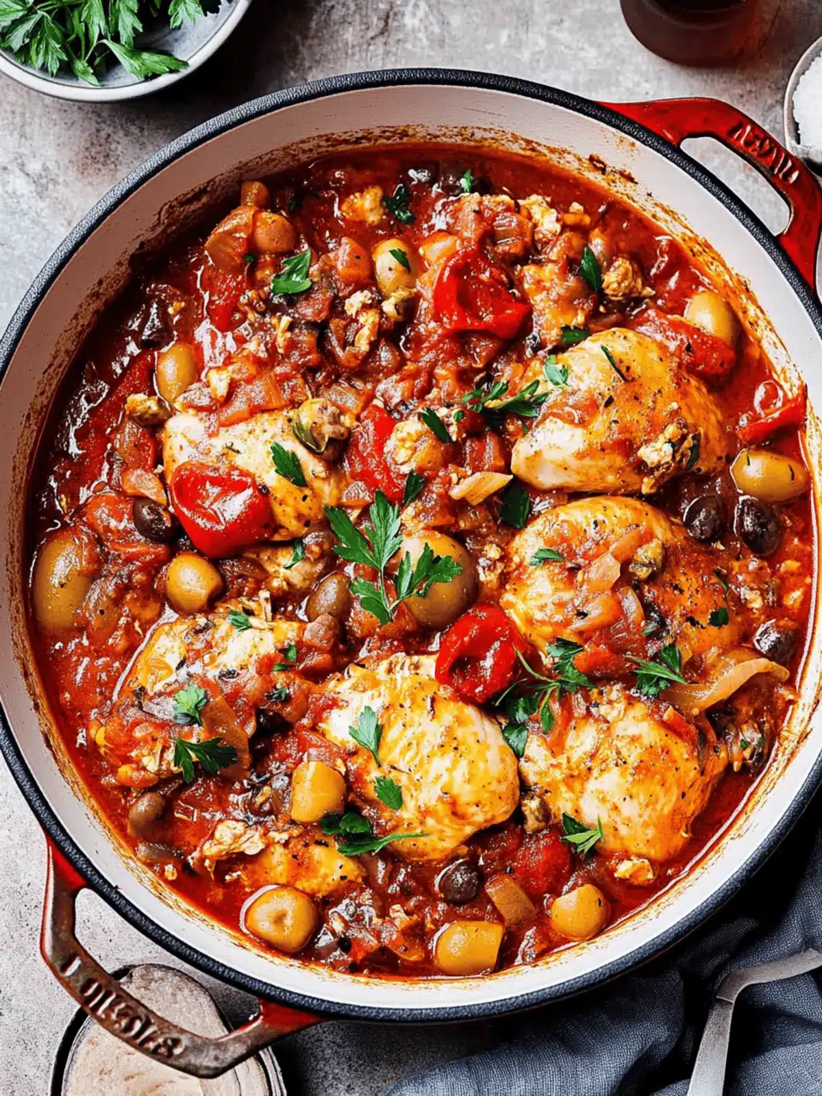 ven Braised Chicken Cacciatore