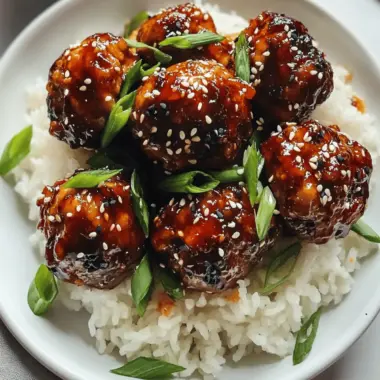 Sweet & Spicy Korean Chicken Meatballs