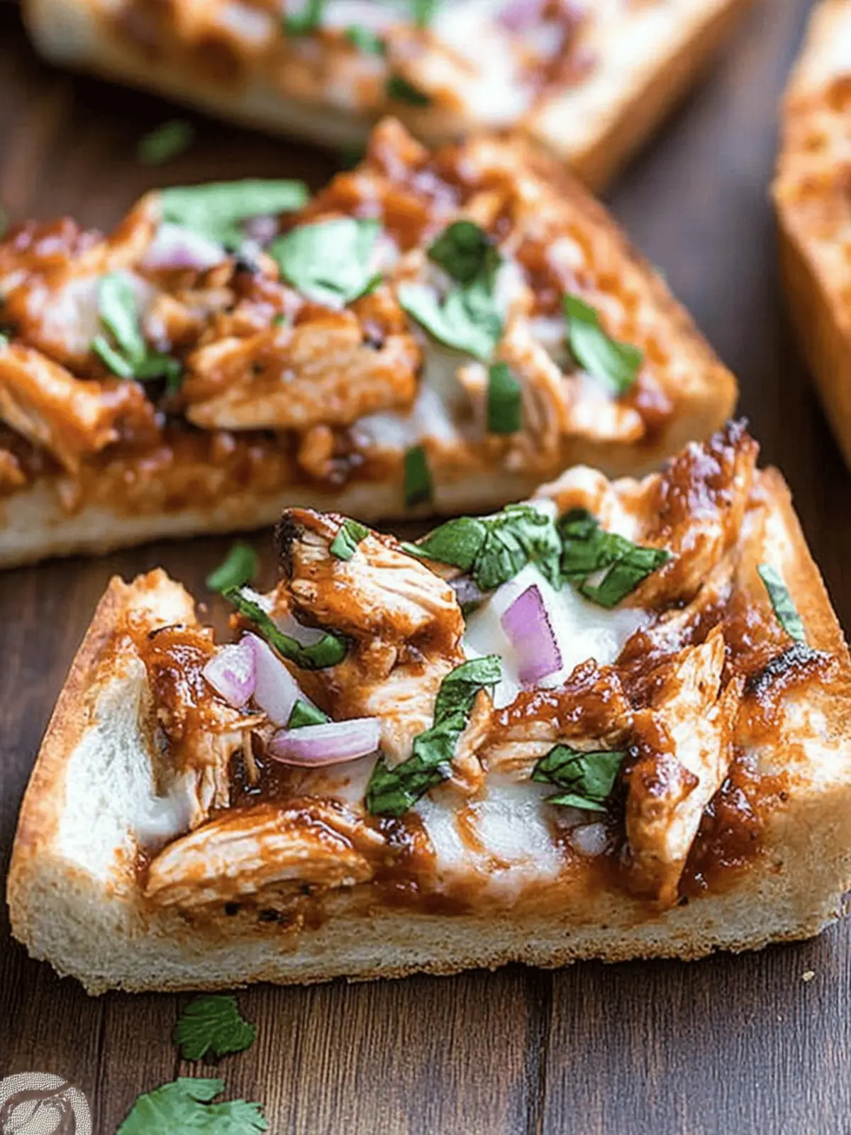 BBQ Chicken French Bread Pizza