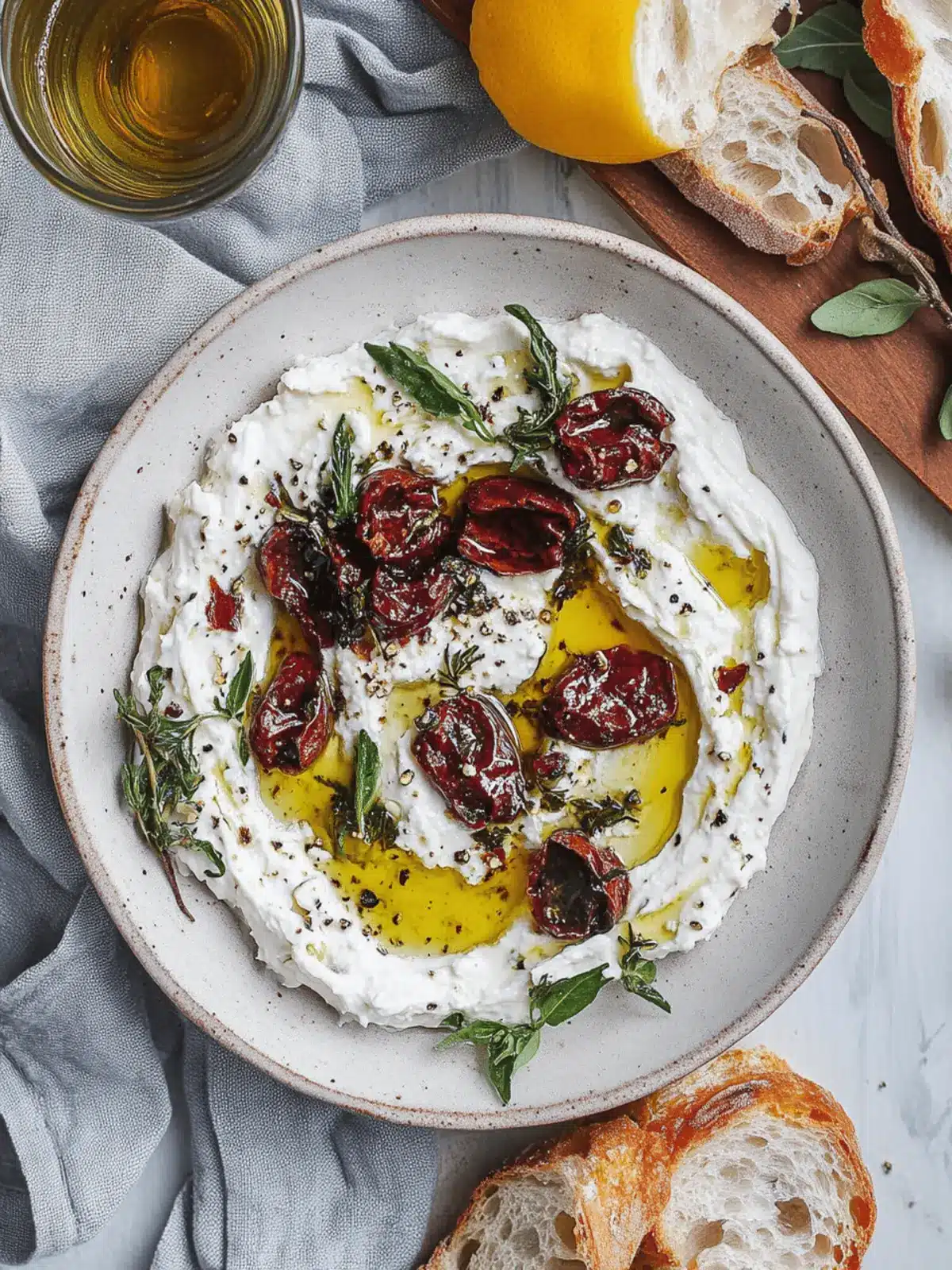 Marinated Goat Cheese Spread