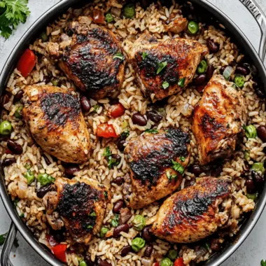 One-Pan Chicken with Rice and Beans