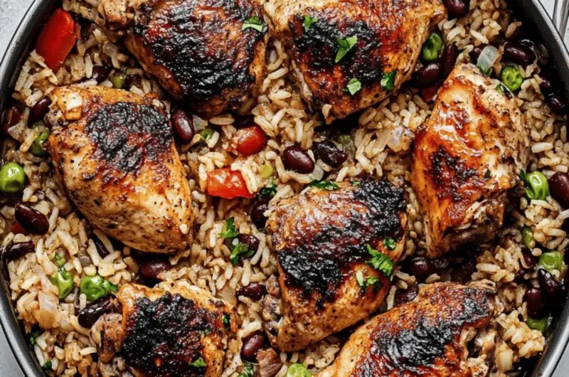 One-Pan Chicken with Rice and Beans