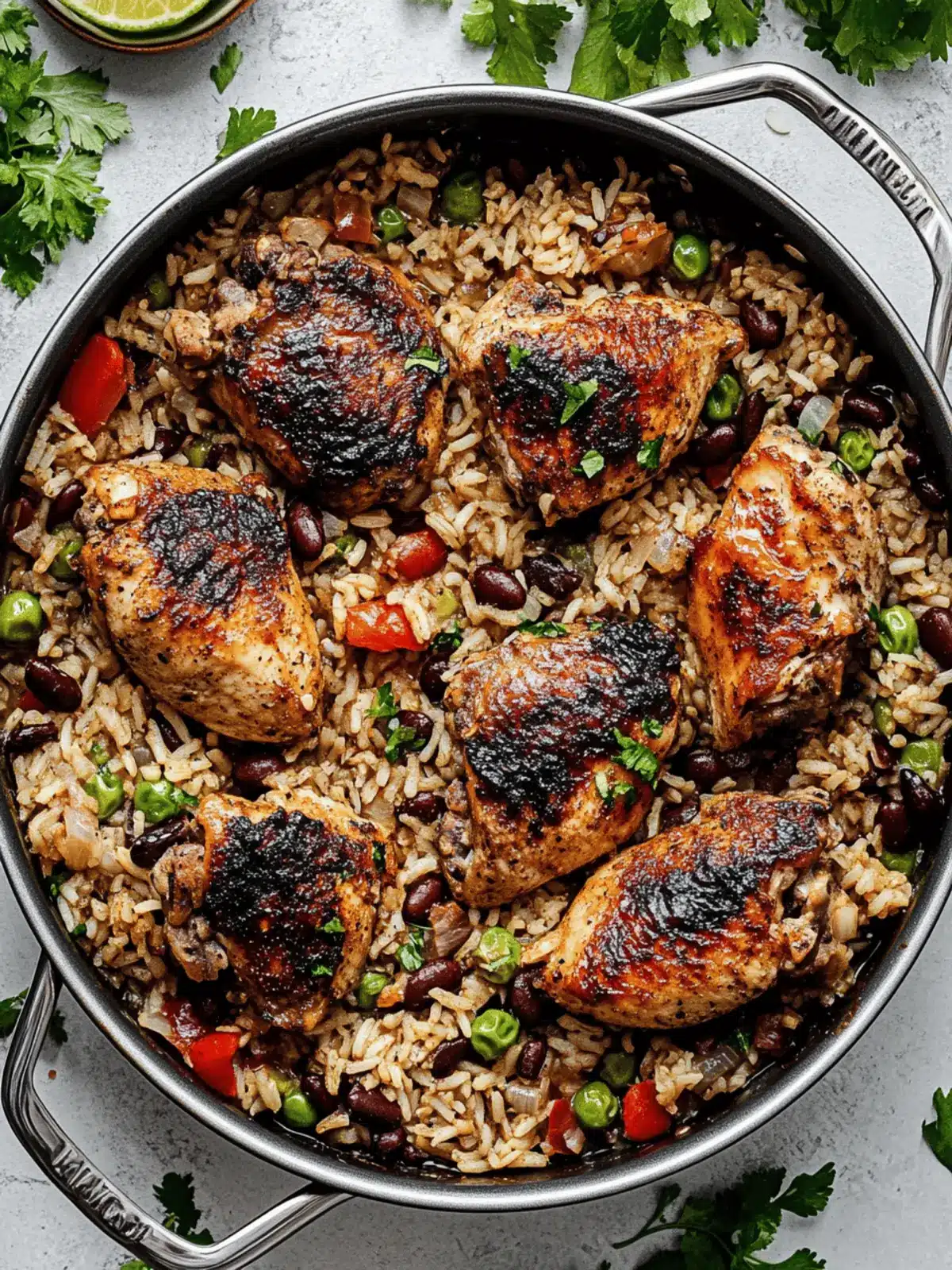 One-Pan Chicken with Rice and Beans