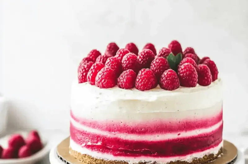Raspberry Vanilla Layer Cake
