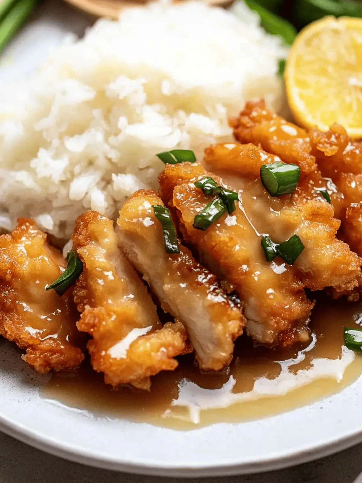 Crispy Chinese Lemon Chicken