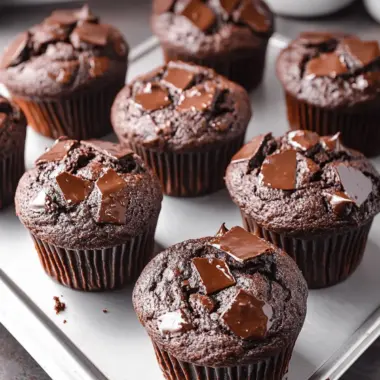 Sour Cream Double Chocolate Muffins