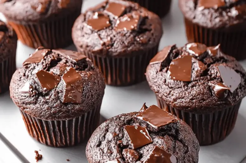 Sour Cream Double Chocolate Muffins