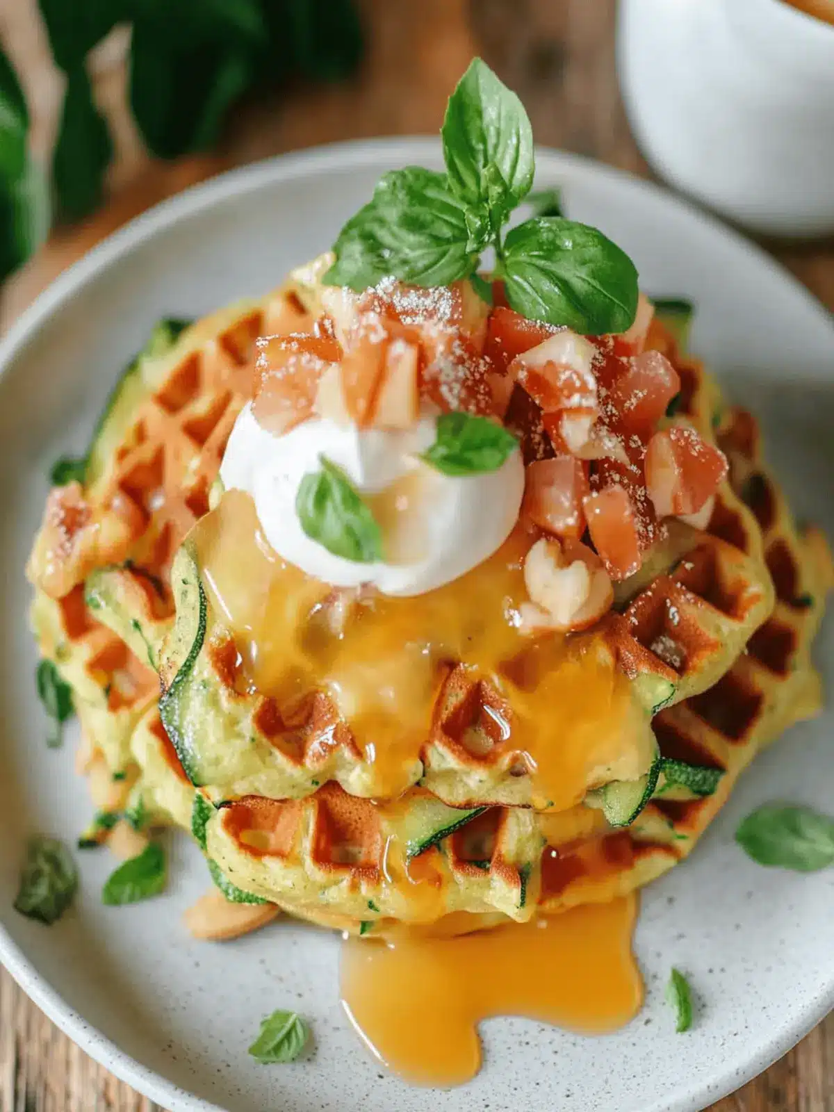 Gluten Free Zucchini Waffles