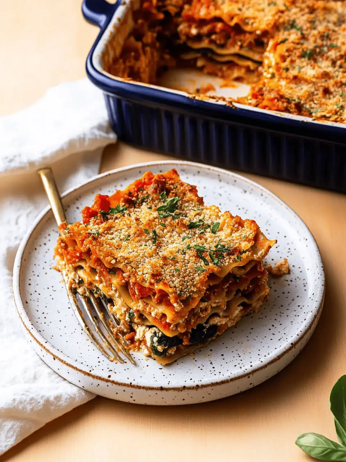 Vegetable Lasagna with Cashew Ricotta