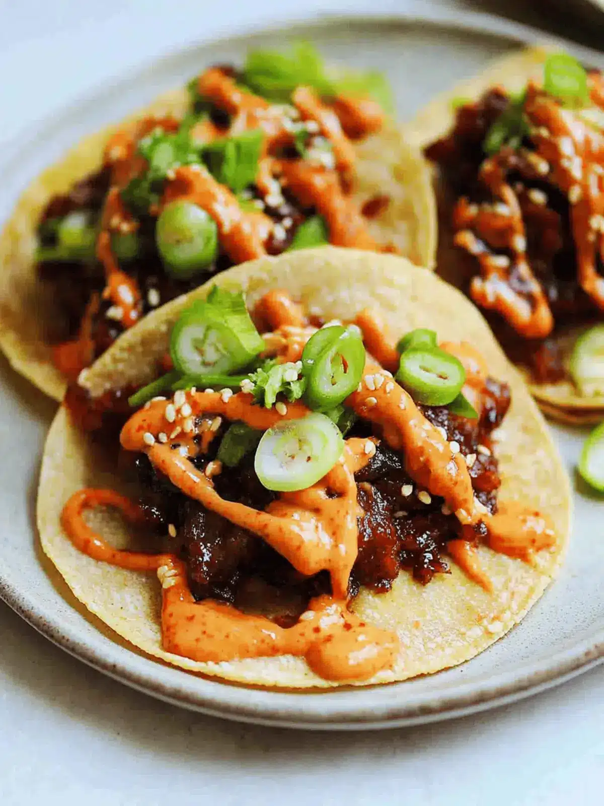 Bulgogi Beef Smashburger Tacos