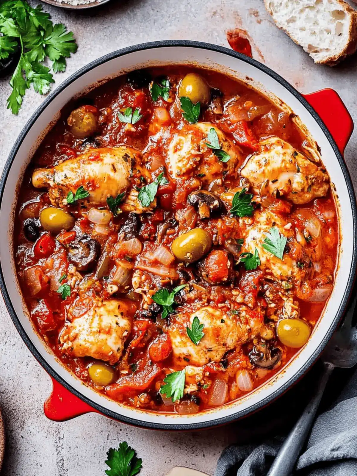 ven Braised Chicken Cacciatore