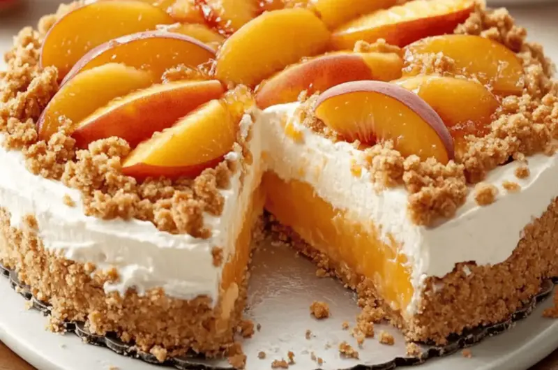 Peach Crumble Cheesecake