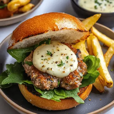 Tuscan Pork Smash Burger