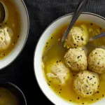 Stuffed Matzo Ball Soup With Chicken and Apples