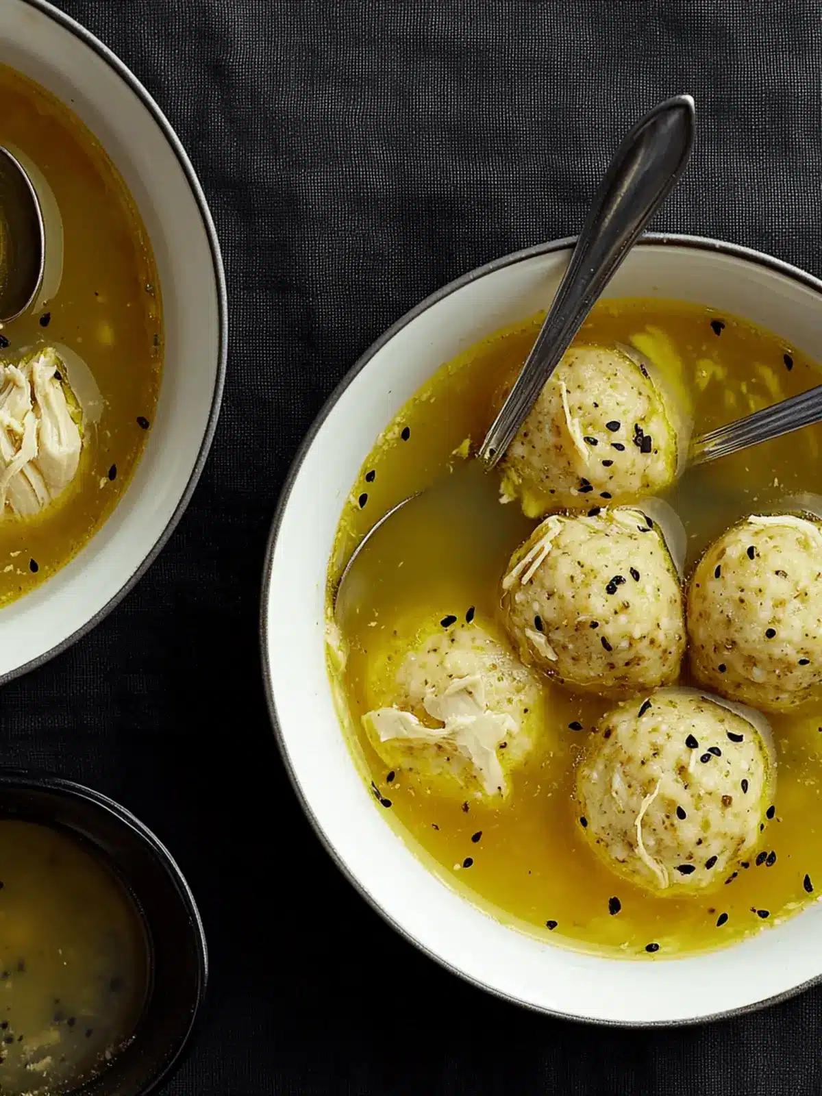 Stuffed Matzo Ball Soup With Chicken and Apples