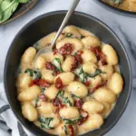 Gnocchi with Creamy Vegan Sun Dried Tomato Sauce