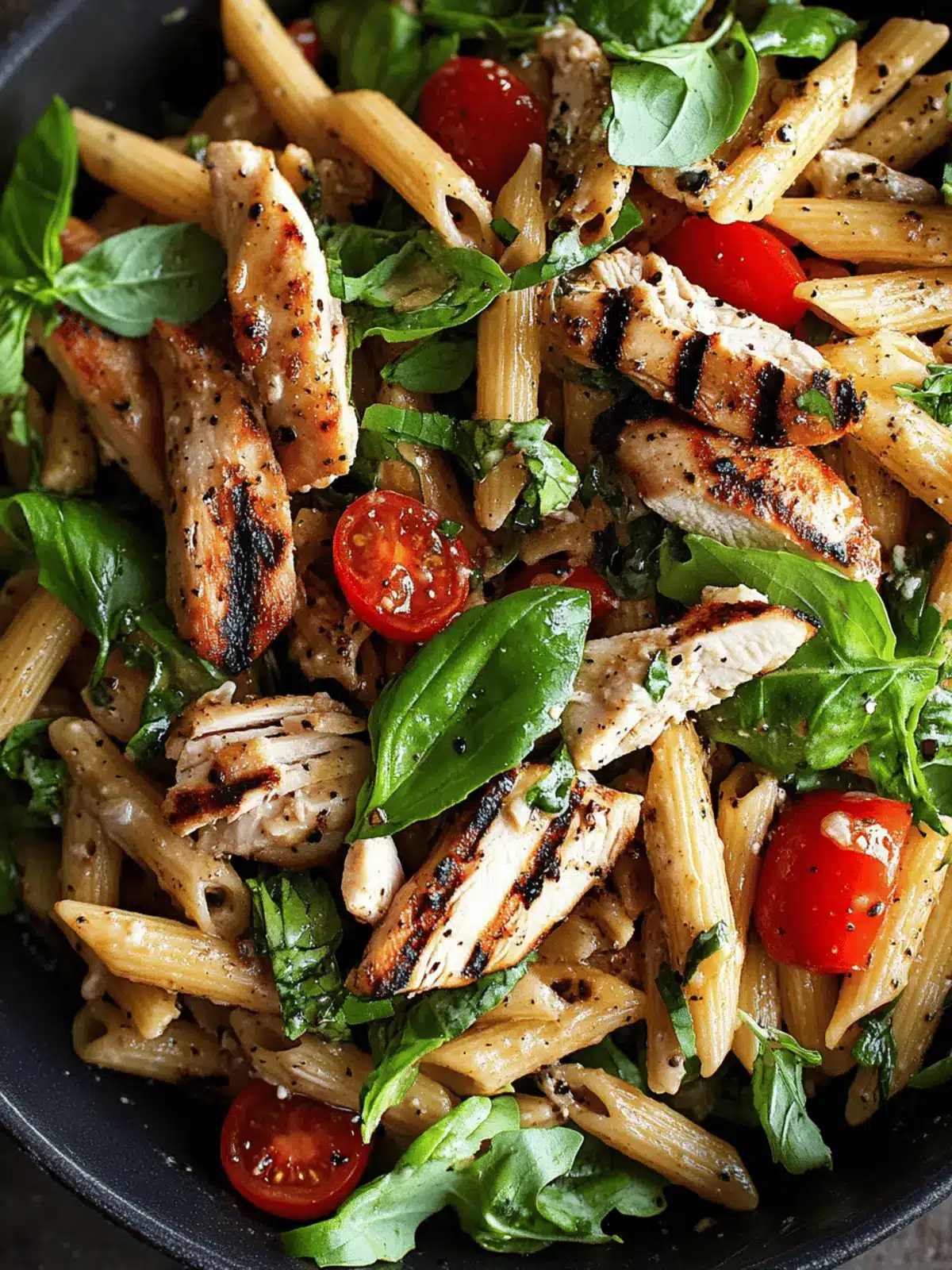 Grilled Chicken Pasta Salad with Balsamic Vinaigrette