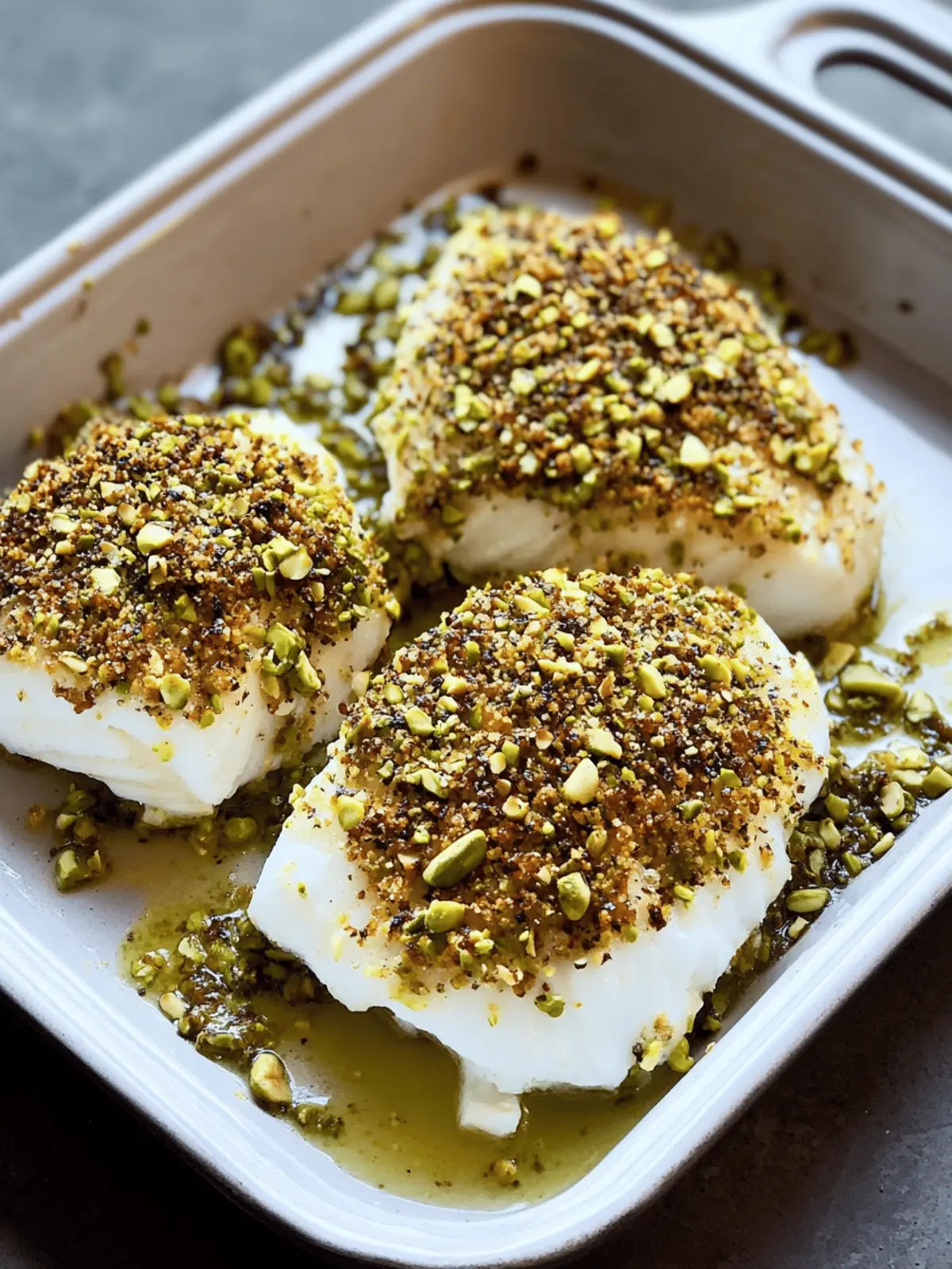 Pistachio Crusted Halibut