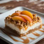Peach Cobbler Cheesecake Bars