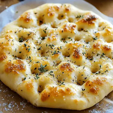 Garlic Parmesan Focaccia Bread