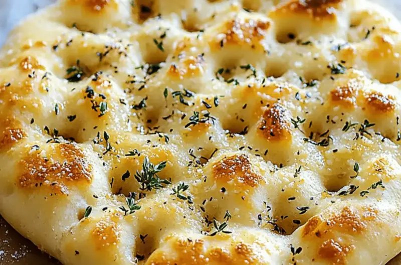 Garlic Parmesan Focaccia Bread