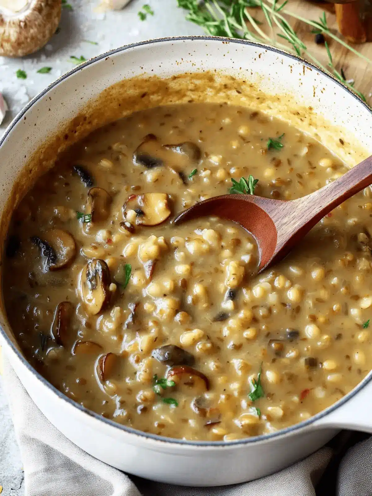 Mushroom Barley Soup