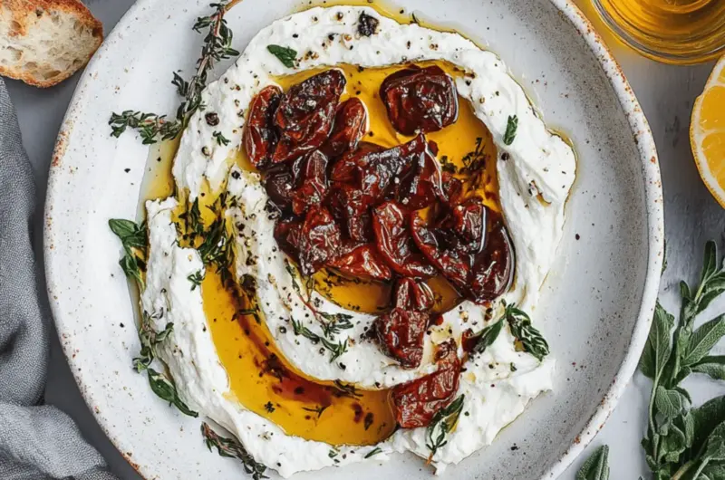 Marinated Goat Cheese Spread