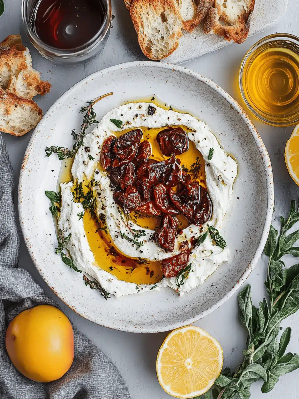 Marinated Goat Cheese Spread
