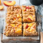 Peaches and Cream Crumble Bars