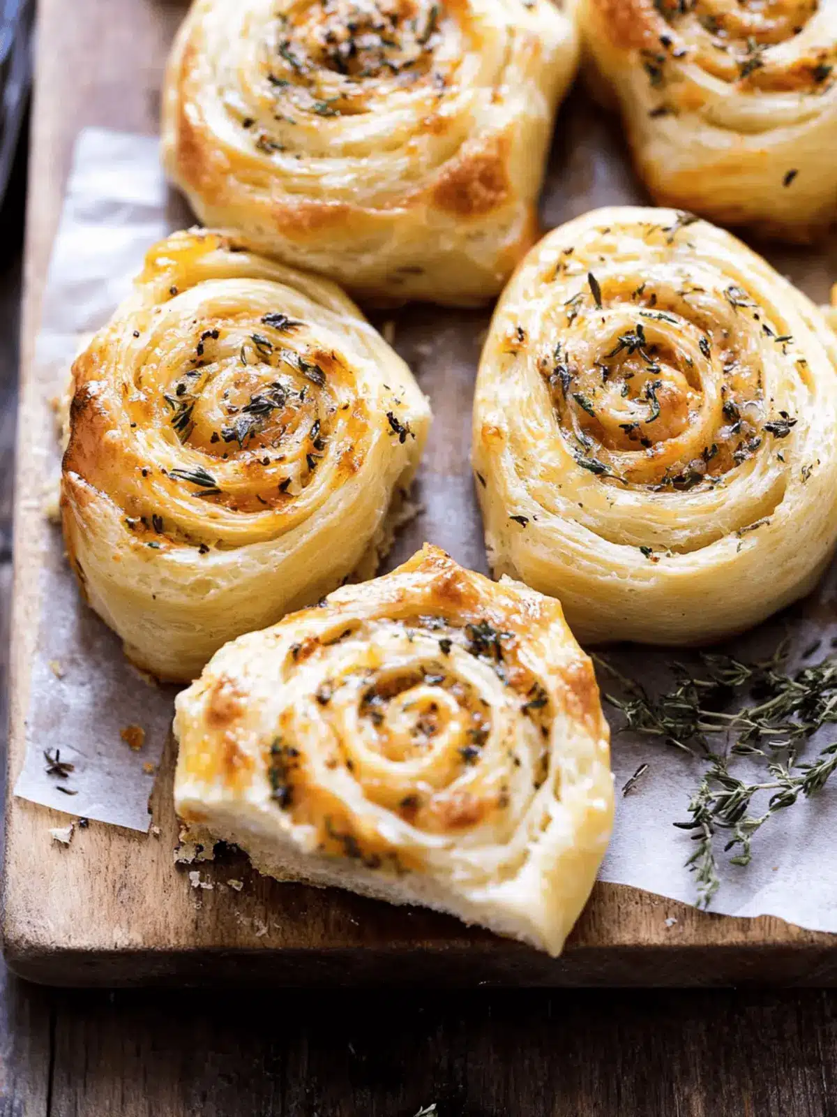 Herby Everything Cheddar Swirl Buns