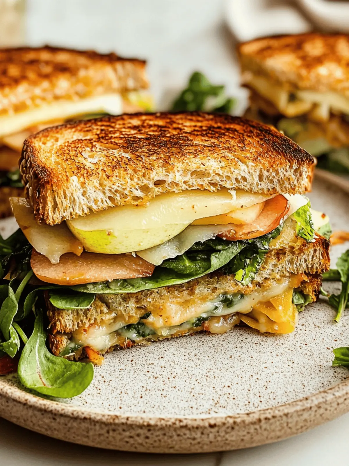 The Ultimate Spicy Cheddar & Apple Fall Veggie Sandwich