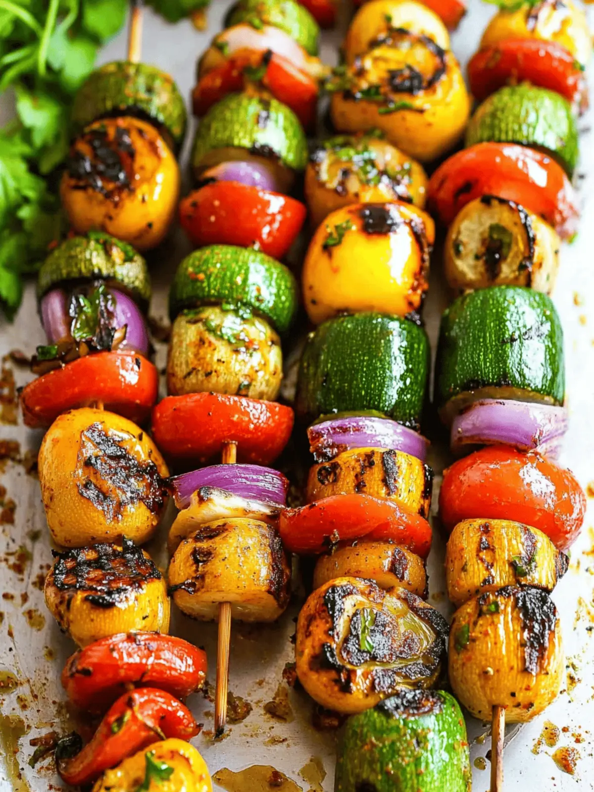 Grilled Vegetable Kabobs with Fajita Butter