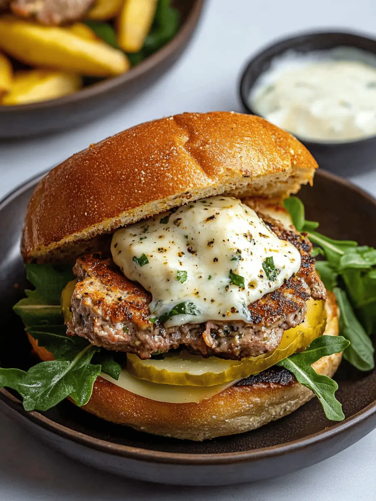 Tuscan Pork Smash Burger