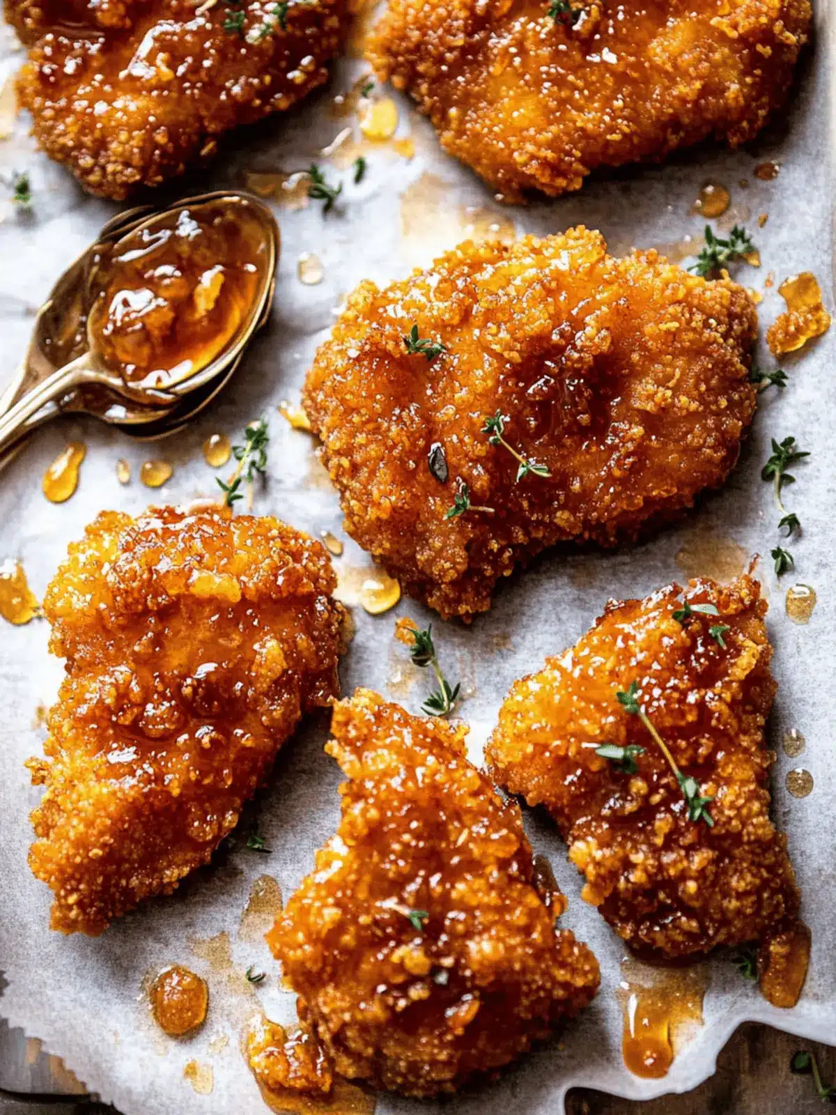 Baked Crunchy Hot Honey Chicken