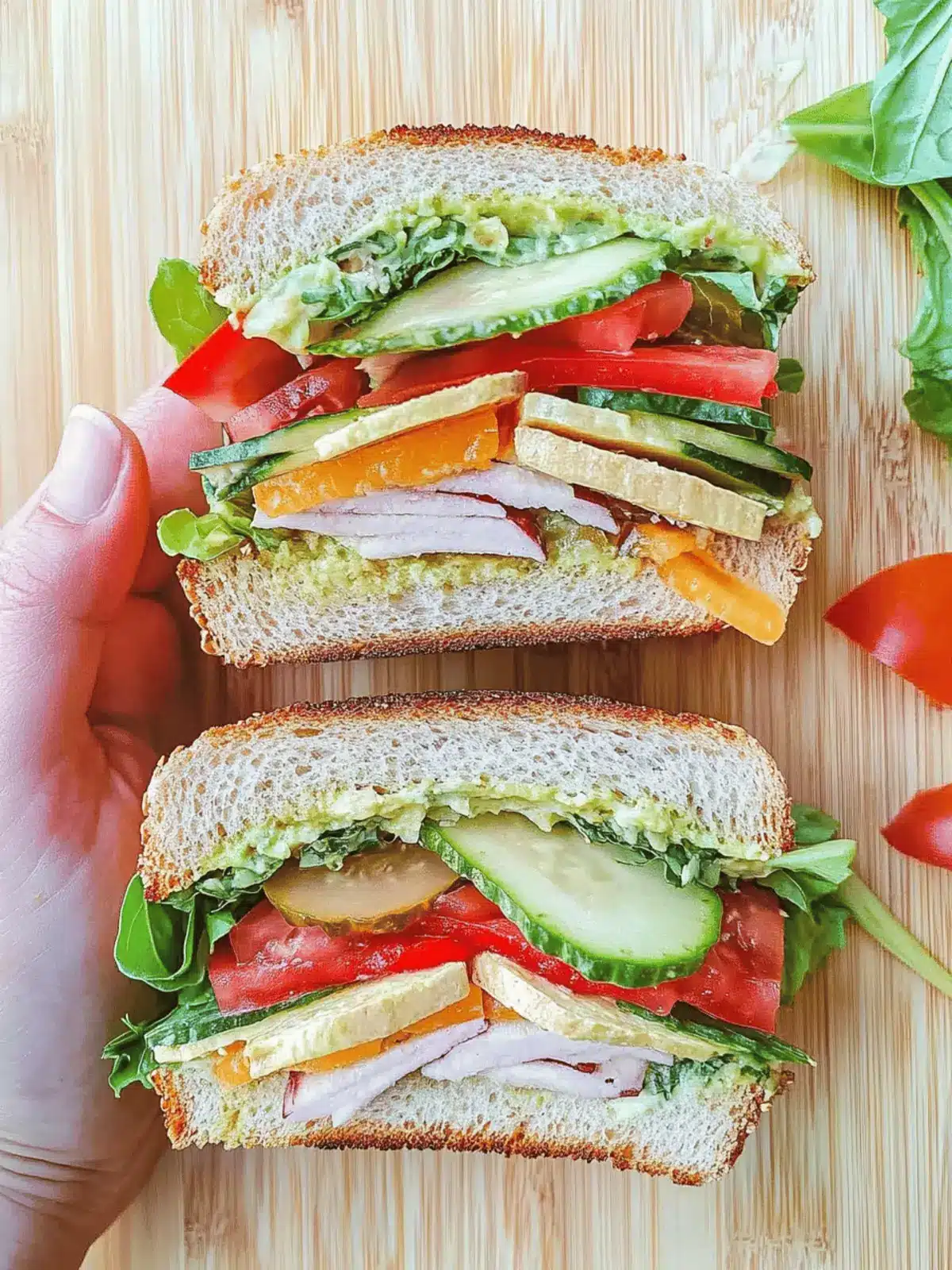 The Ultimate Healthy Veggie Sandwich