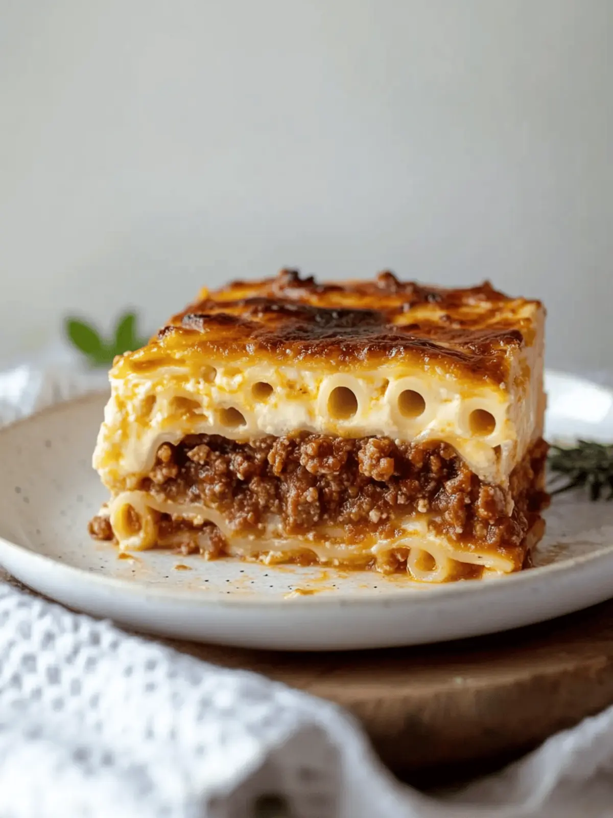 Pastitsio (Greek Lasagna)