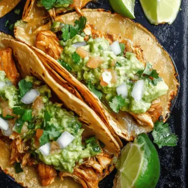 Crispy Poblano Chicken Tacos with Avocado-Jalapeño Salsa