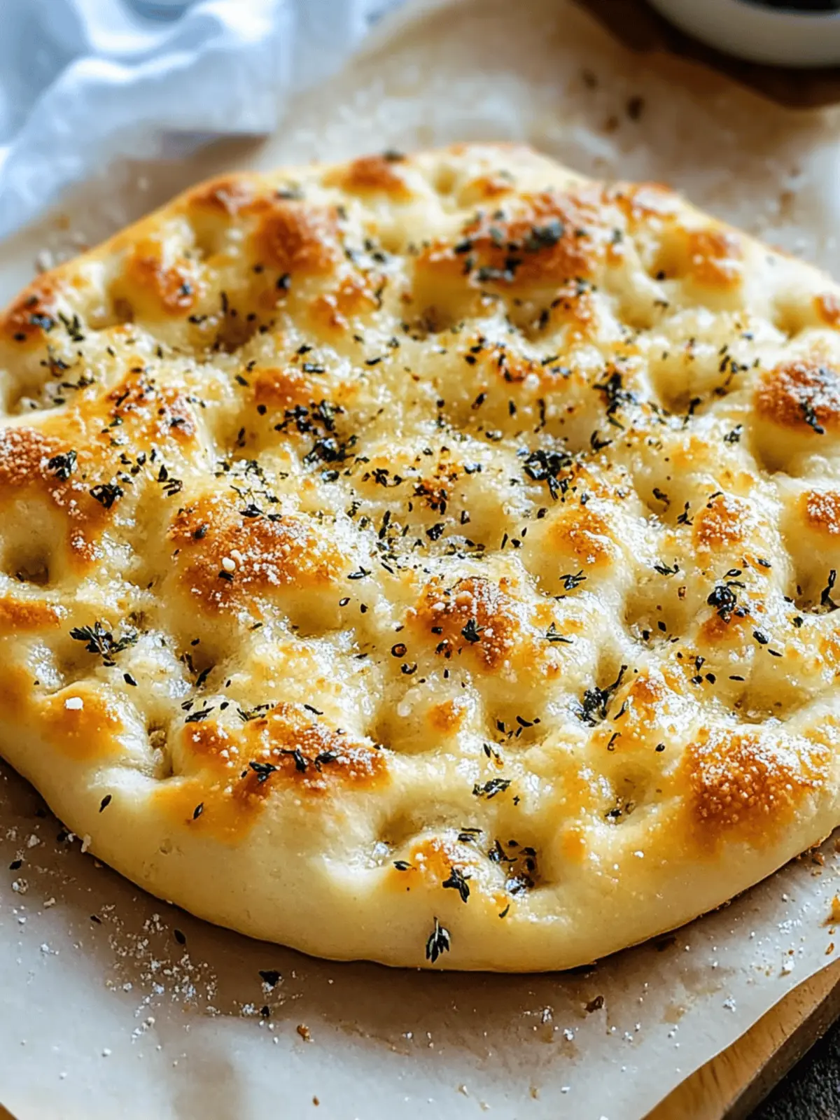 Garlic Parmesan Focaccia Bread