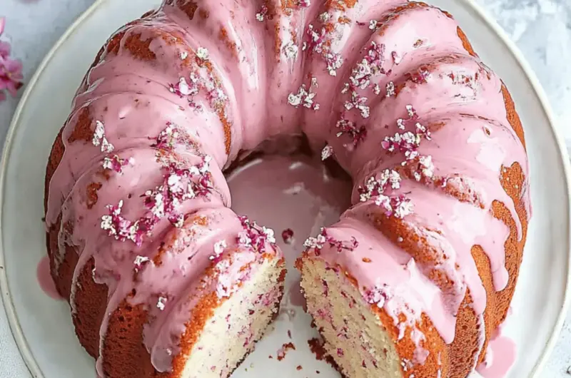Cherry Blossom Bundt Cake