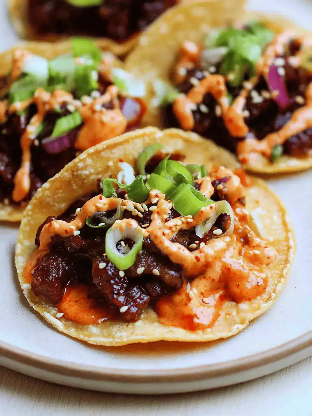 Bulgogi Beef Smashburger Tacos