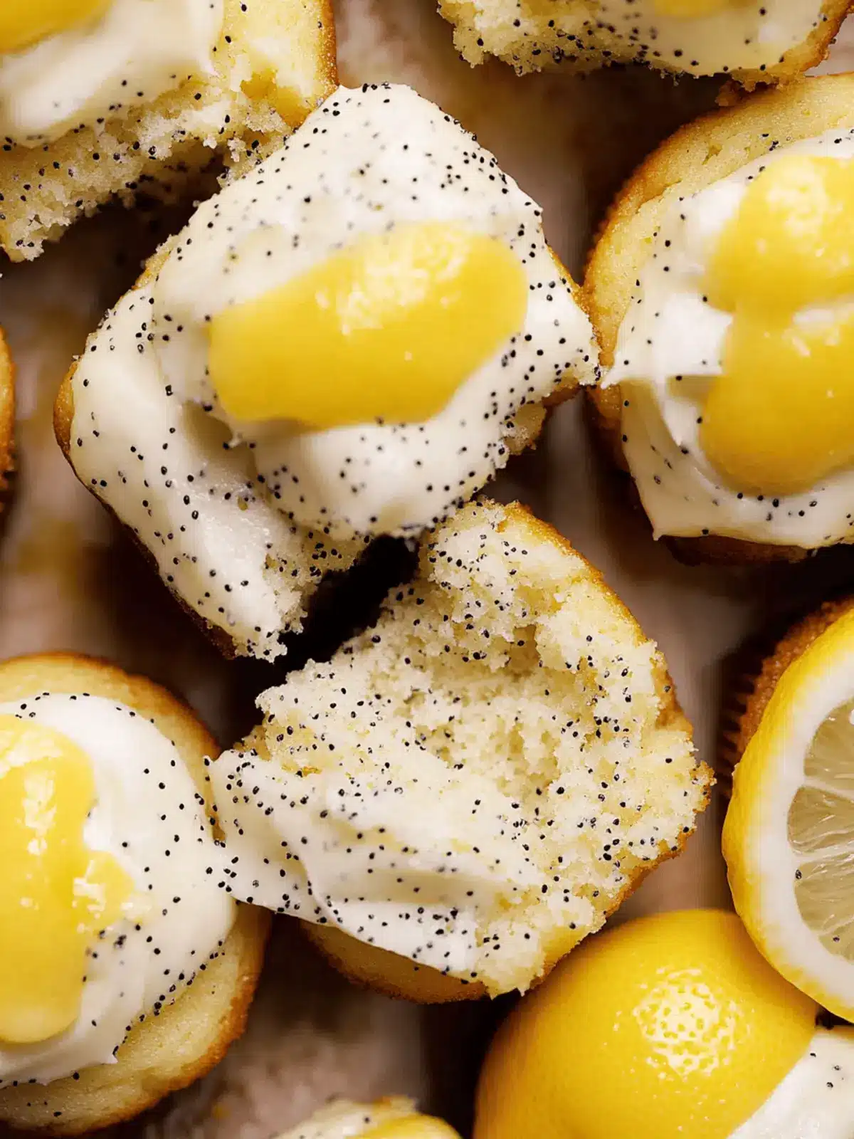 Lemon Poppy Seed Cupcakes with Lemon Filling