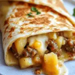 Sausage Cheese & Potato Breakfast Wraps