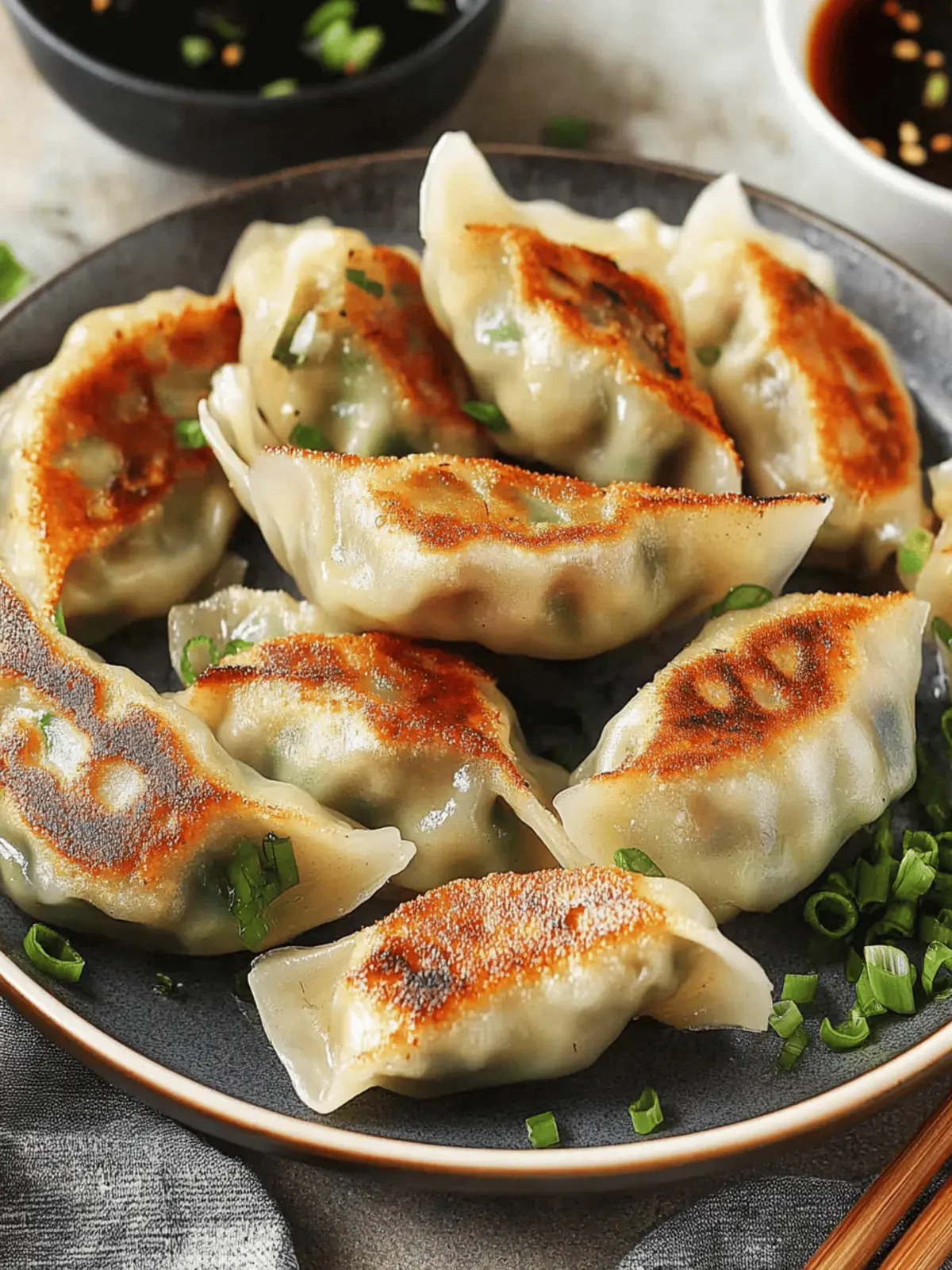 Prawn Gyoza ( Pan-Fried Dumplings )