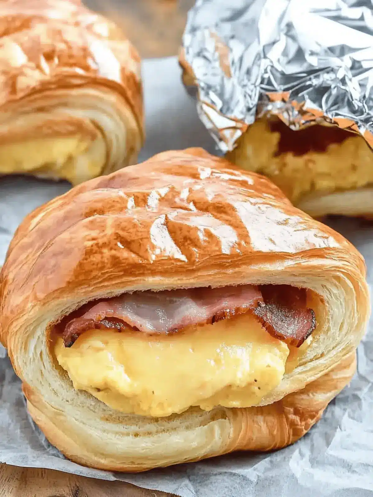 Easy Croissant Breakfast Sandwiches