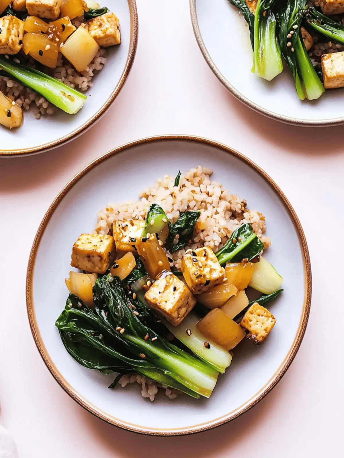 Tofu Bok Choy Stir-Fry
