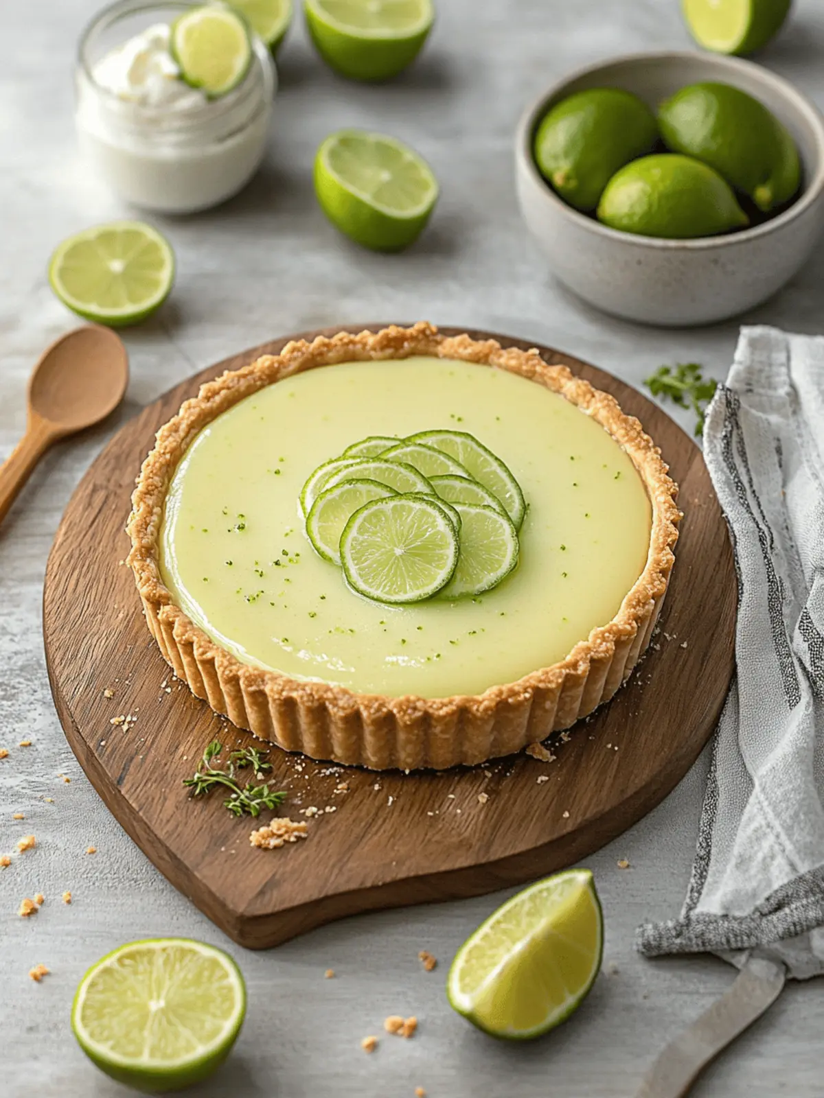 Silky Smooth Key Lime Tart
