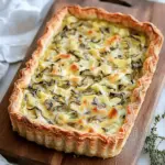 Moist Leek Tart with Gruyere and Onions