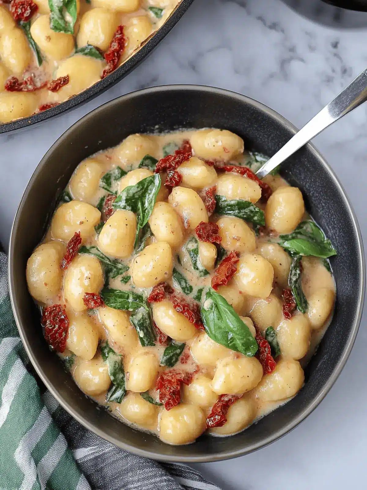 Gnocchi with Creamy Vegan Sun Dried Tomato Sauce