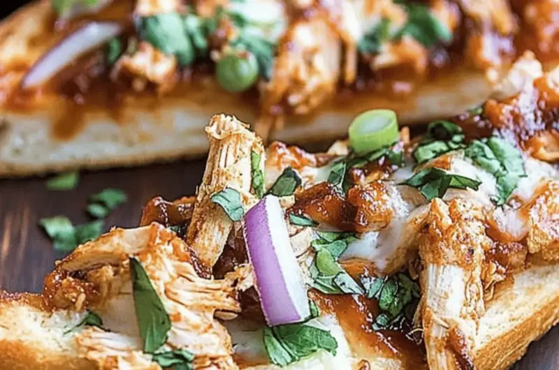BBQ Chicken French Bread Pizza