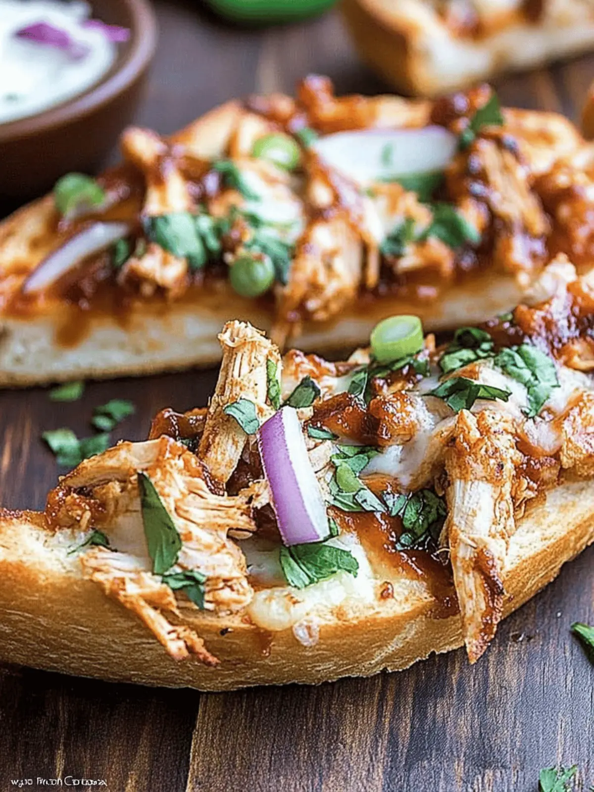 BBQ Chicken French Bread Pizza